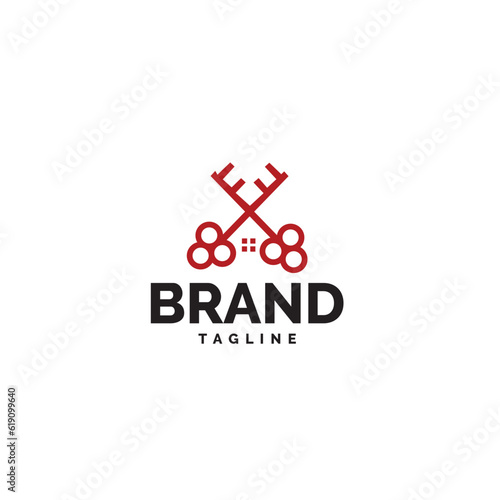Home and key logo design.