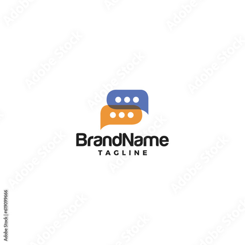 double chat logo design for consulting