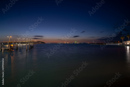 Night Skies on South Padre Island Bay side © porqueno