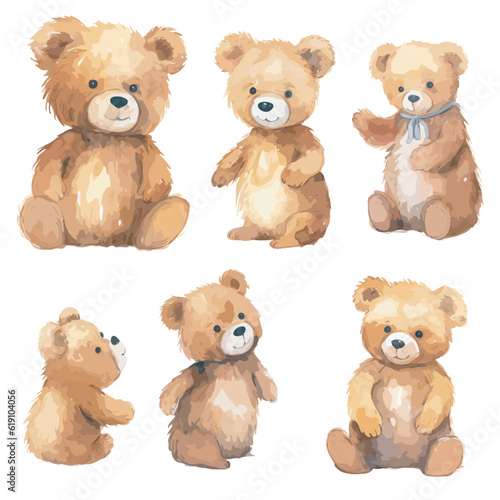 watercolor baby bear clipart for graphic resources