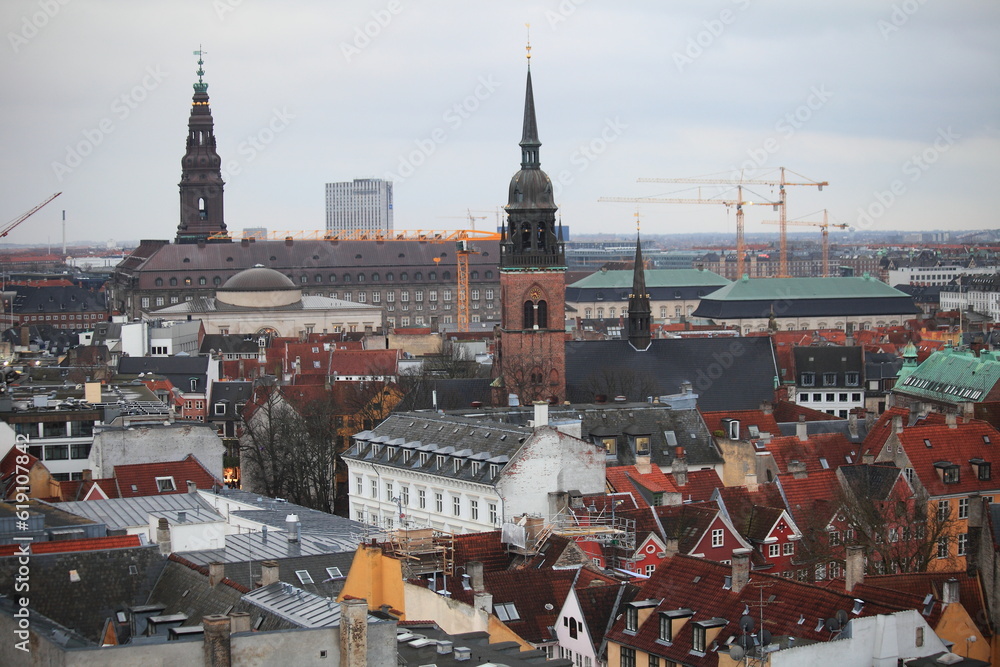 Obraz premium View from Round Tower, copenhagen, denmark