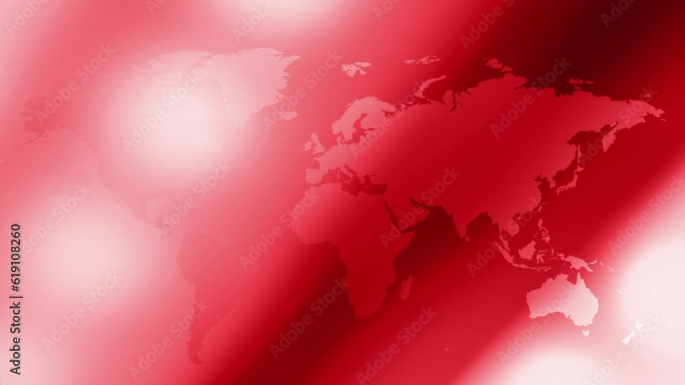 News coverage on television red world map provides a captivating global ...