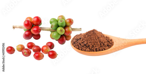  coffee beans isolated on transparent png