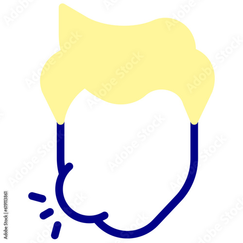 tooth pain colored vector icon