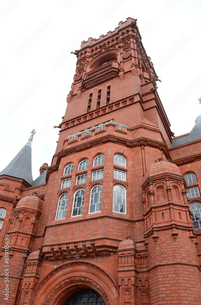 The Pierhead Building Welsh Parliament building Cardiff Bay 