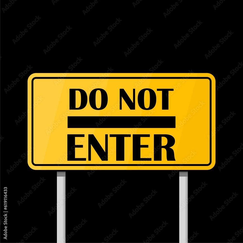 Blank Roadsign icon isolated on black background Blank Roadsign icon isolated on black background