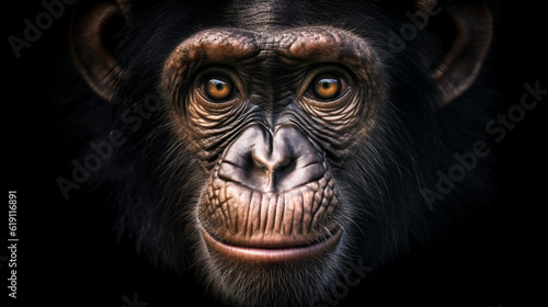 close up of a black faced monkey HD 8K wallpaper Stock Photographic Image © Ahmad