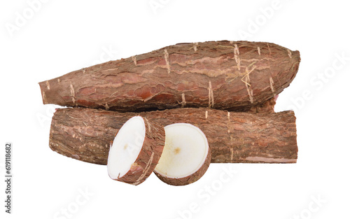 Cassava isolated on transparent png photo