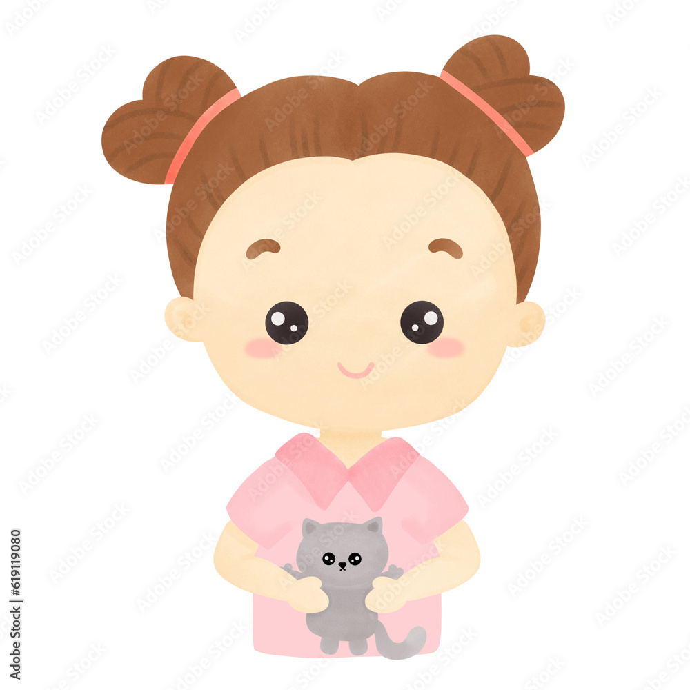 girl holding a gray cat girl holding a gray cat