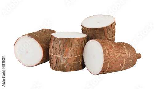 Bild auf Leinwand Cassava isolated on transparent png