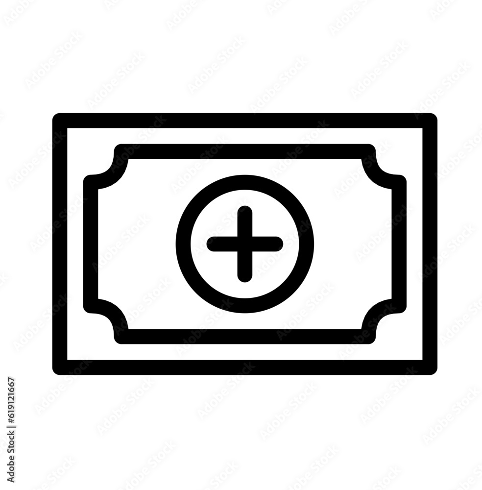 Fototapeta premium add money icon design