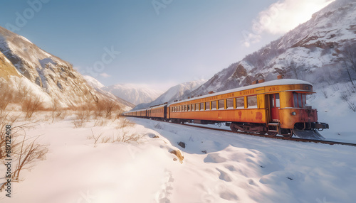 train in the snow © wiizii