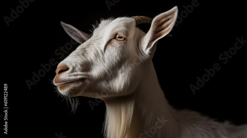 portrait of a goat HD 8K wallpaper Stock Photographic Image © Ahmad