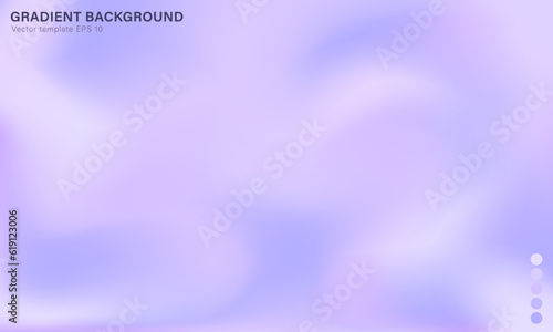 Template of soft purple background. Pastel lilac wallpaper with blurred wavy fluid gradient. Digital holographic backdrop with silk or satin texture for web or print cover banners, posters, flyers