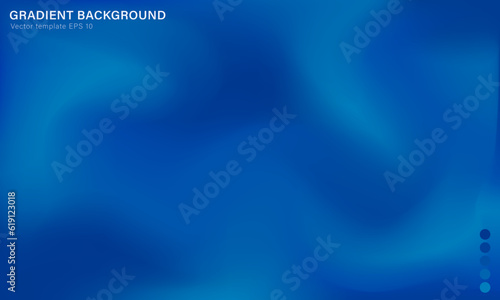Abstract background with blurred bright blue gradient. Vibrant fluid wallpaper with color palette. Template of empty modern digital backdrop, web banner with smooth pattern