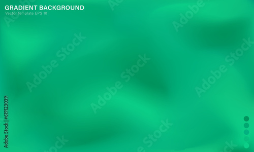 Abstract background with blurred bright green gradient. Vibrant emerald wallpaper with color palette. Template of empty modern digital backdrop, web banner with smooth pattern