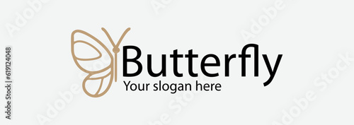 Butterfly logo. Luxury butterfly logo icon vector. Universal premium butterfly symbol logo. Butterfly conceptual simple icon.