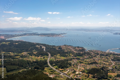 Cuadro en lienzo Barbanza and Ria de Arousa