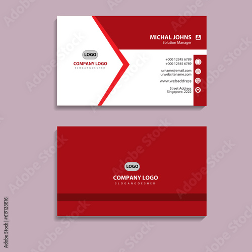 creative business card and name card,horizontal simple clean template vector design