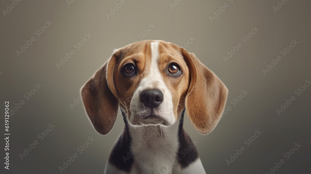 beagle puppy portrait HD 8K wallpaper Stock Photographic Image