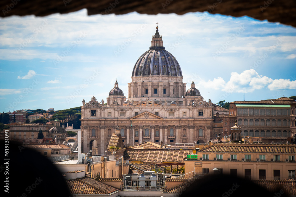 view of st peter basilica city