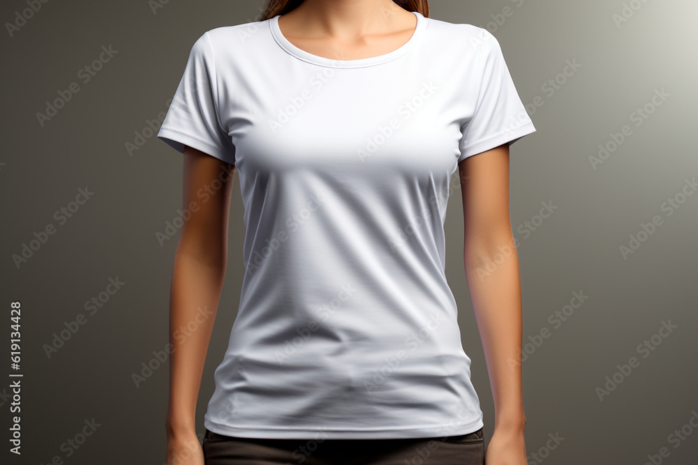 White t -shirt.generative ai White t -shirt.generative ai
