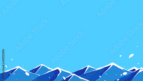 三角の波の海の背景