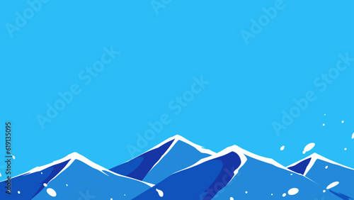 三角の波の海の背景
