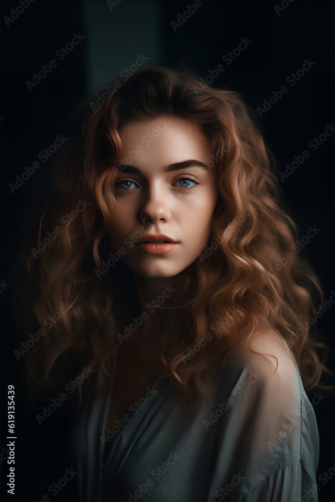 portrait of a European woman in simple rustic clothes on a field background, , natural photo, soft light, ai generative art portrait of a European woman in simple rustic clothes on a field background, , natural photo, soft light, ai generative art