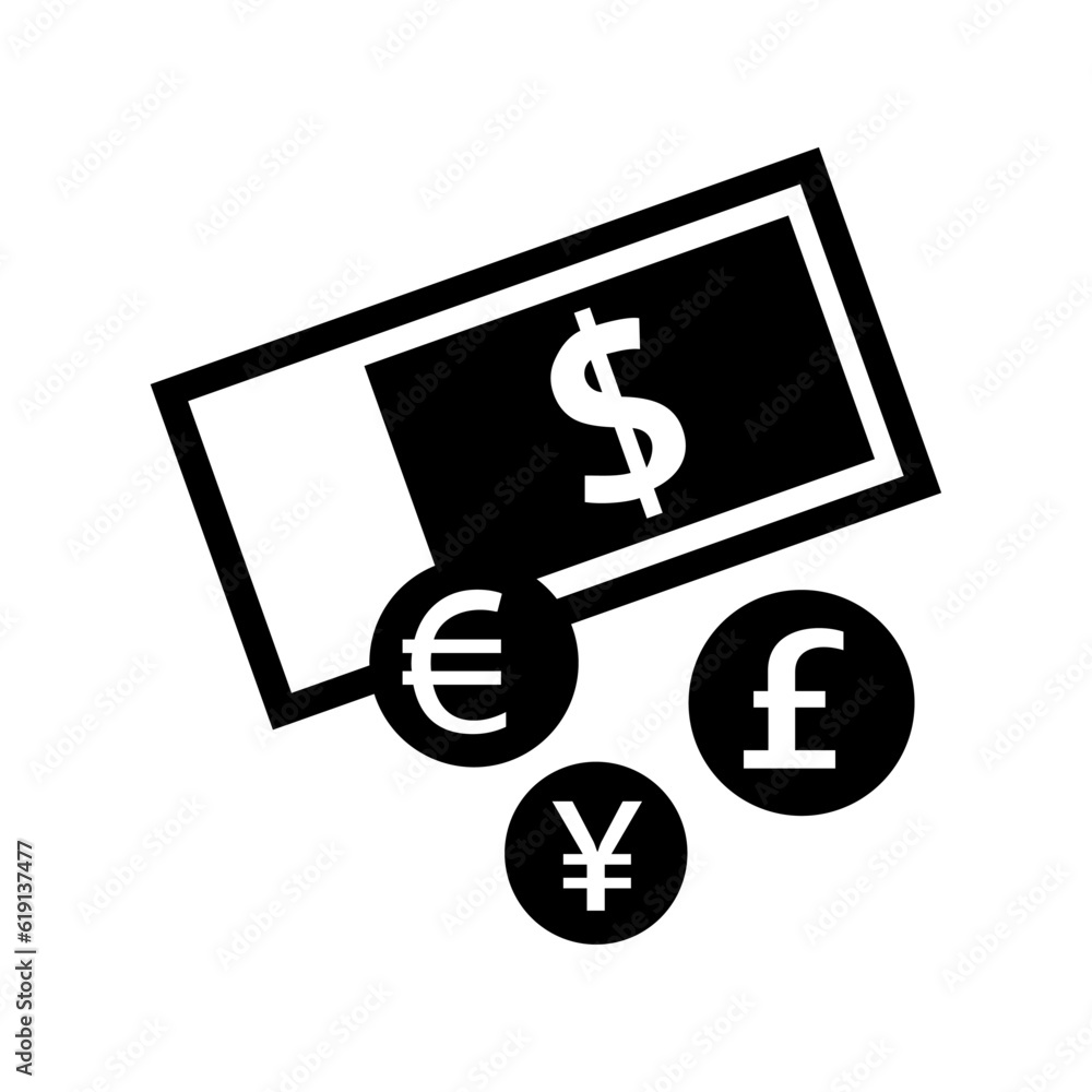 ISO 7001 CF 004: Money/currency exchange or Bureau-de-change ISO 7001 CF 004: Money/currency exchange or Bureau-de-change
