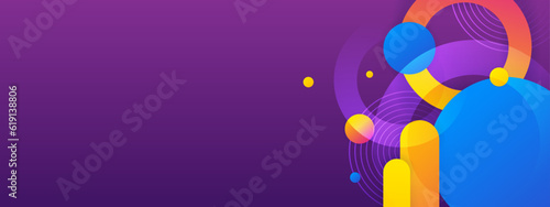 Colorful colorful gradient abstract geometric vector Web banner design background, header Templates design. © Salman