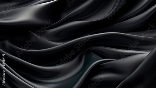 Background with natural expensive dark fabric. Generative AI