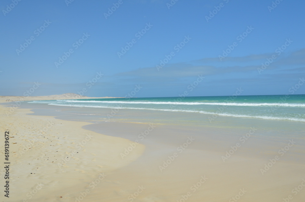 Capoverde ,spiaggia di Praya de Chavez