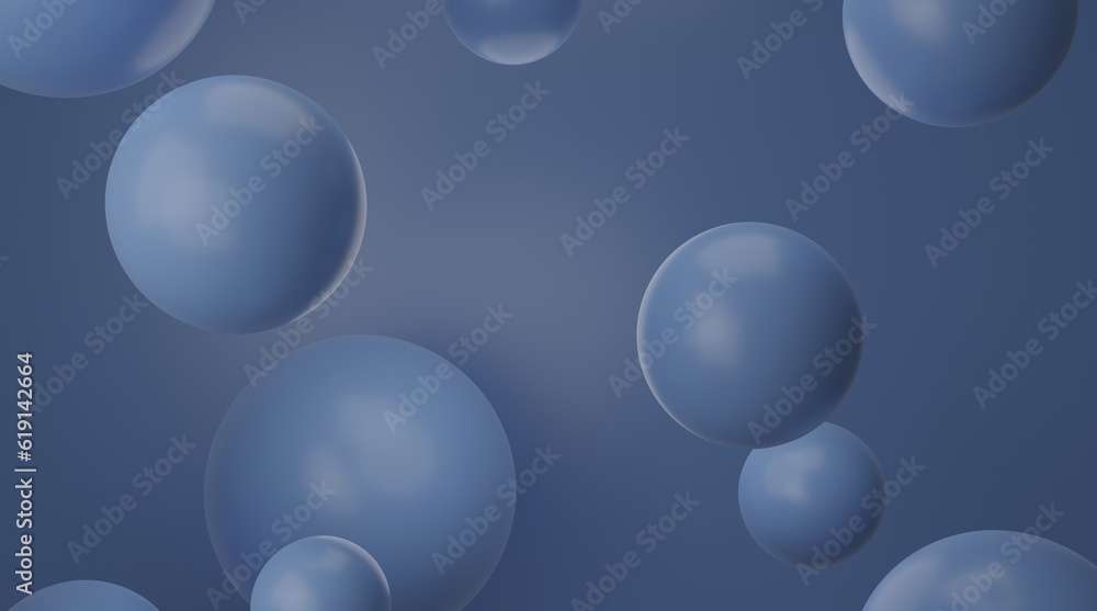 geometric shapes 3d render blue abstract background
