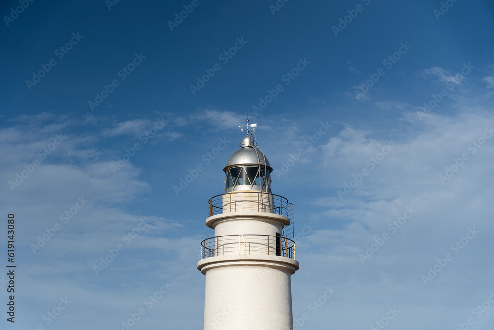 Lighthouse structure near the coast