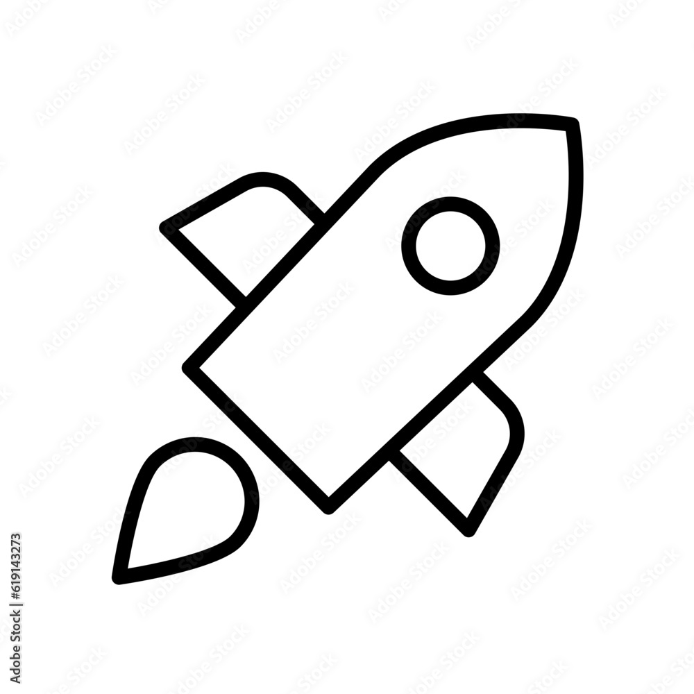 Startup Business and Finance icon with black outline style. symbol, strategy, idea, development, rocket, target, creative. Vector illustration Startup Business and Finance icon with black outline style. symbol, strategy, idea, development, rocket, target, creative. Vector illustration
