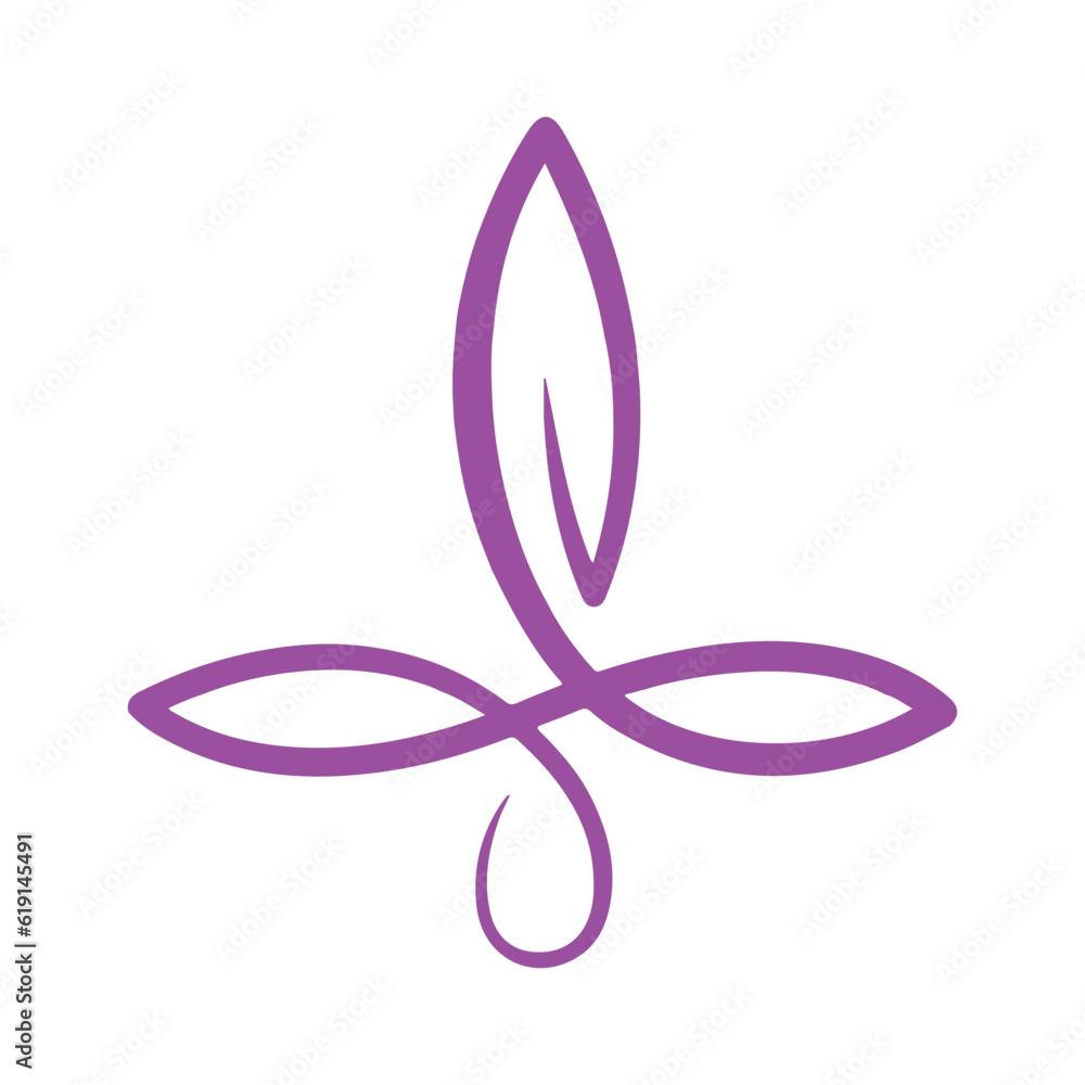 Abstract purple leaf logo icon vector design. Landscape design, garden, Plant, nature and ecology vector logo. Ecology Happy life Logotype concept icon. Vector illustration Abstract purple leaf logo icon vector design. Landscape design, garden, Plant, nature and ecology vector logo. Ecology Happy life Logotype concept icon. Vector illustration