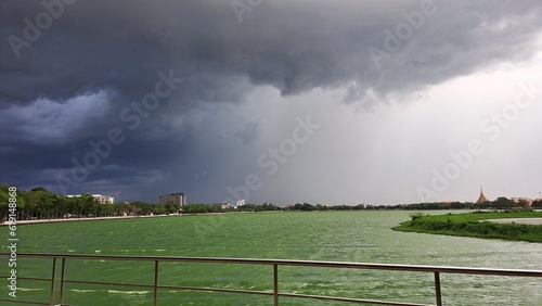 storm over the city