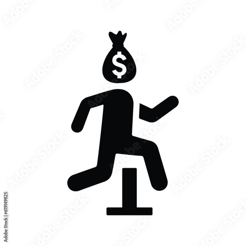 Financial Crisis overcome icon.