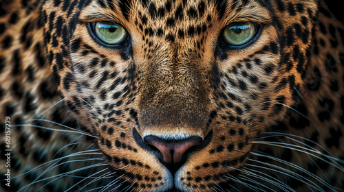 close up of leopard HD 8K wallpaper Stock Photographic Image