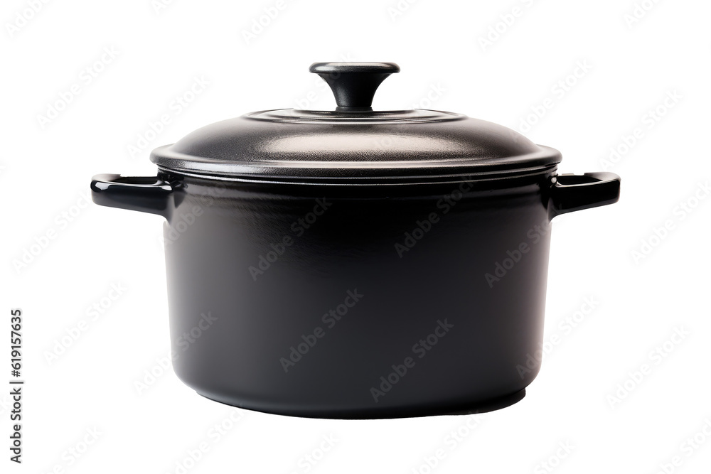 kitchen Dutch oven, Transparent background. generative AI kitchen Dutch oven, Transparent background. generative AI