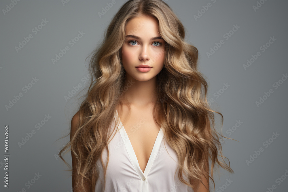 Portrait of a beautiful model. Generative Ai Portrait of a beautiful model. Generative Ai