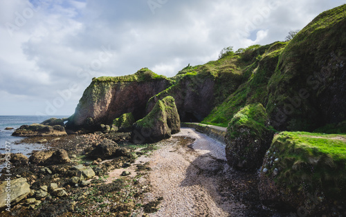 Cushendun Caves in Northern Ireland