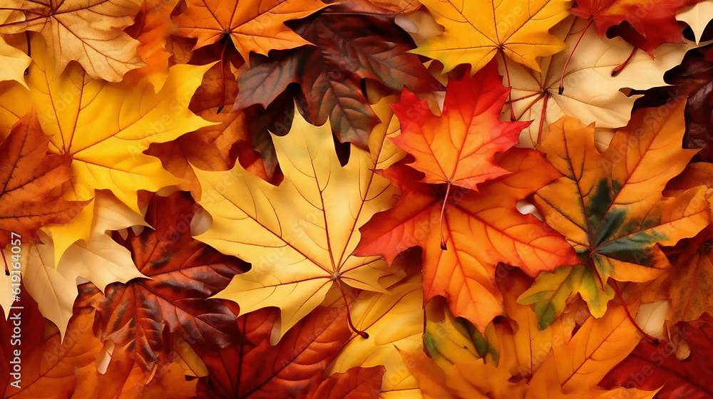 Beutiful autumn leaves backgrounds, Generative Ai Beutiful autumn leaves backgrounds, Generative Ai