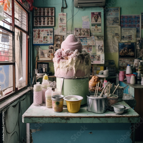 Longan flavored ice cream photo