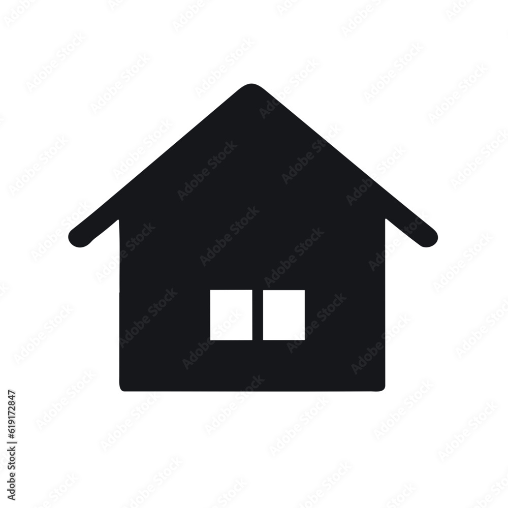 house icon isolated on white - vector icon house icon isolated on white - vector icon