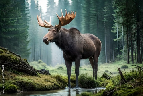moose in the forest © Ahmad