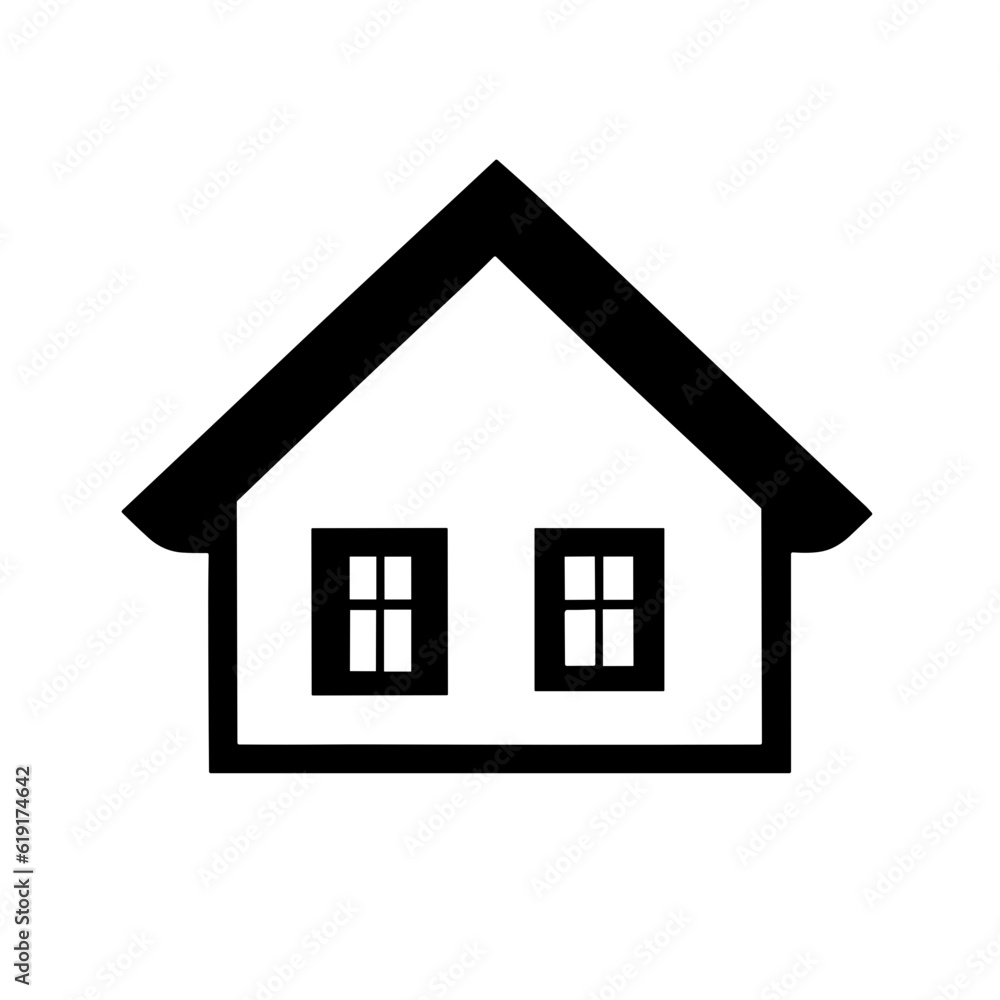 house icon isolated on white - vector icon house icon isolated on white - vector icon