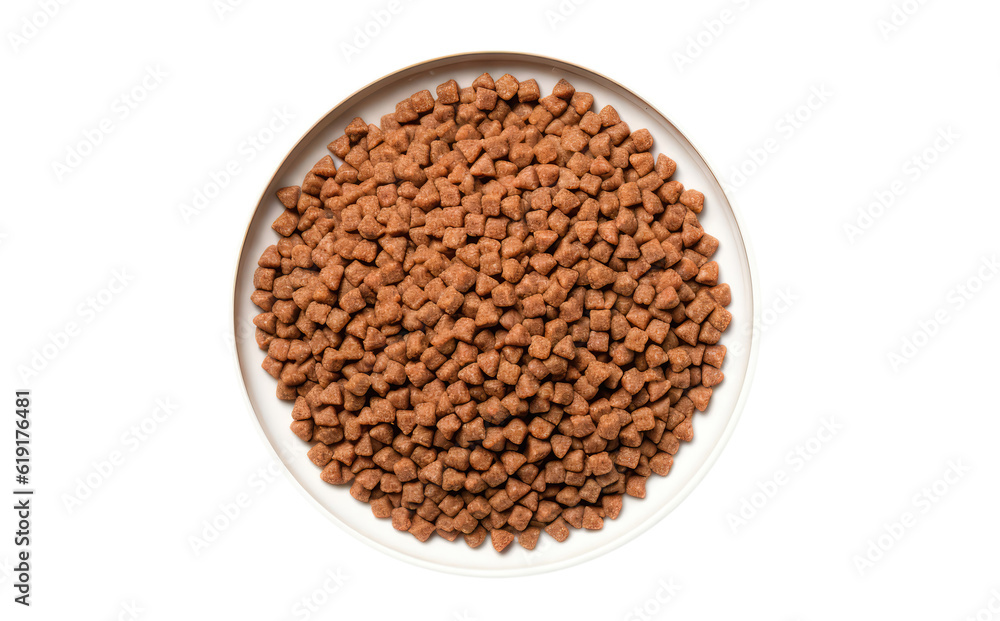 Dog Food Plate On Isolated Transparent Background, Png On Isolated Transparent Background, Png. Generative AI Dog Food Plate On Isolated Transparent Background, Png On Isolated Transparent Background, Png. Generative AI
