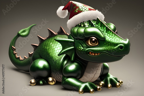 dragon christmas, generative ai